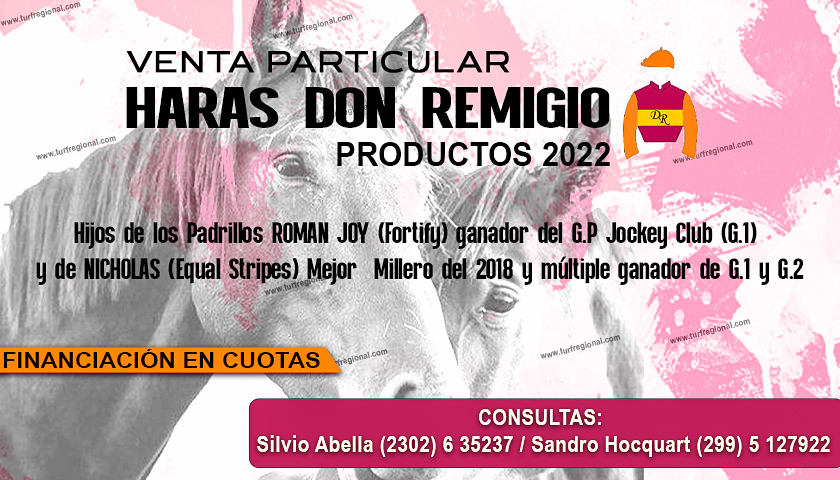Venta Particular de 4 Productos 2022 del Haras Don Remigio